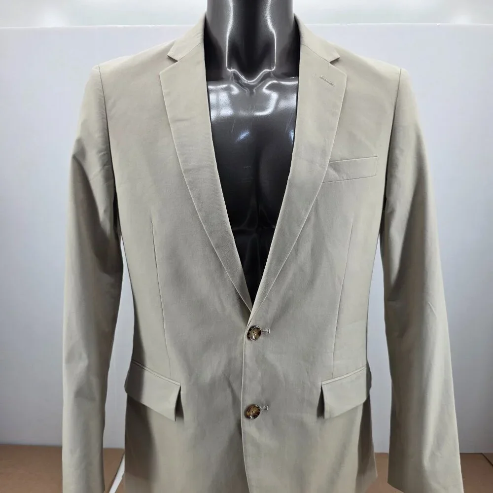 J.Crew Mens Slim-fit Thompson Blazer Khaki jacket Size 40R AZ830